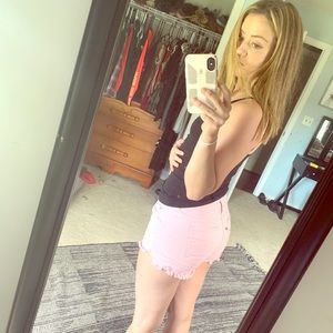 Bubblegum pink short shorts